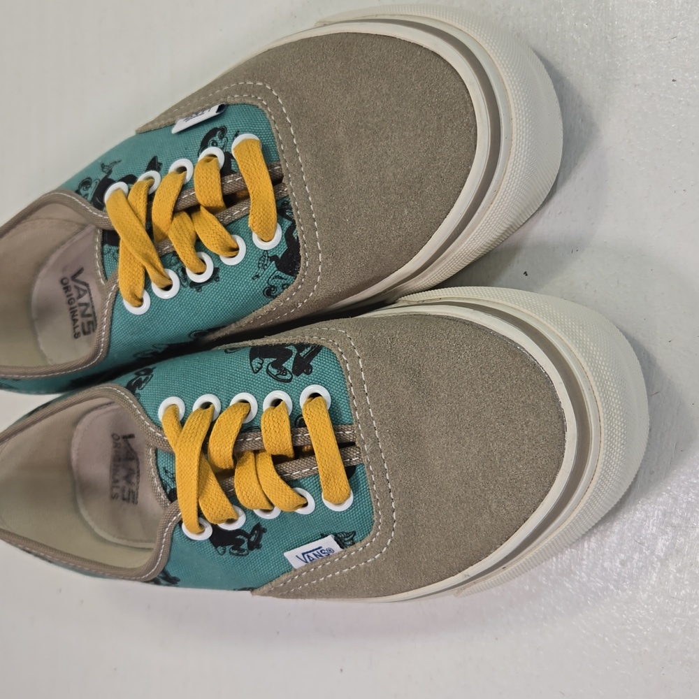 Vans Vault OG Sk8 Monkey Lo-Top Dune Tan & Blue Sneakers Mens 6½ Women's 8 - Picture 12 of 12